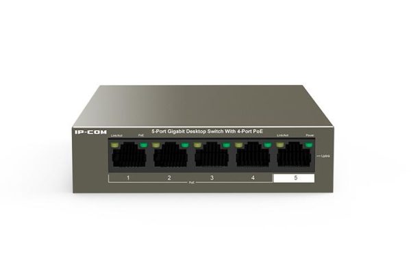 Switch IP-COM G1105P-4-63W, 5 Port, 10/100/1000 Mbps - RealShopIT.Ro