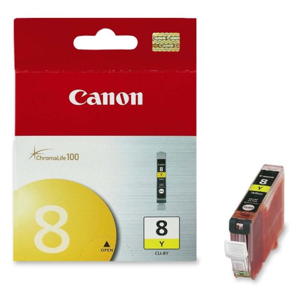 Cartus cerneala Canon CLI-8Y, yellow, capacitate 13ml, pentru Canon Pixma - RealShopIT.Ro
