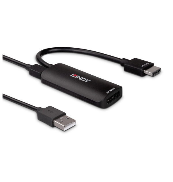 Convertor Lindy HDMI 4K60 la DisplayPort 1.2 - RealShopIT.Ro