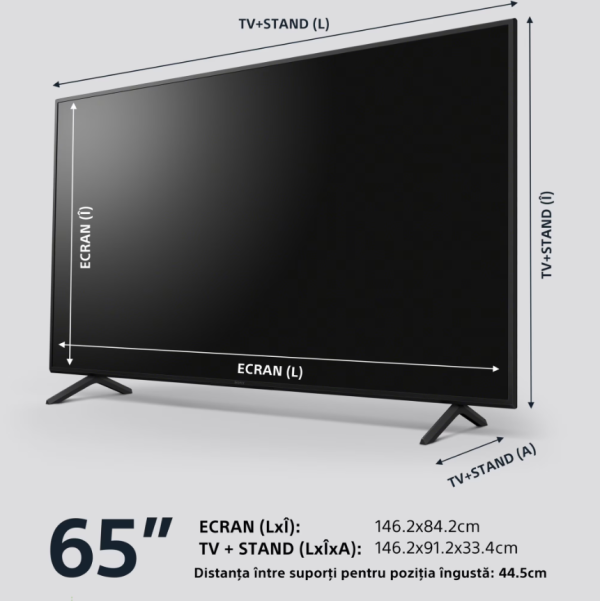 Televizor Sony BRAVIA LED 65X75WL, 164 cm, Smart Google TV, - RealShopIT.Ro