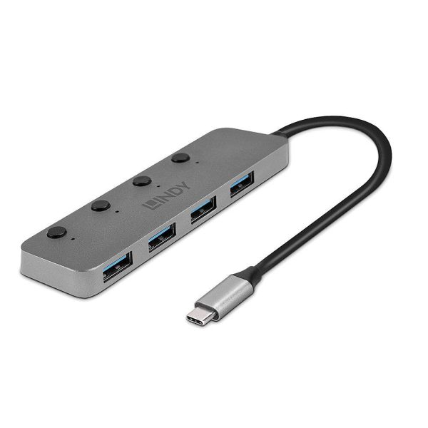 Hub Lindy cu 4 porturi USB 3.2 Gen, - RealShopIT.Ro