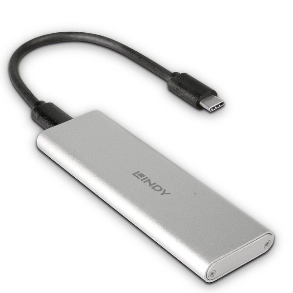 Rack SSD M.2 Lindy USB 3.0 SATA, argintiu - RealShopIT.Ro