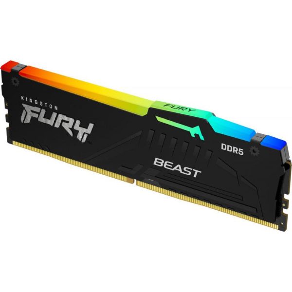 Memorie RAM Kingston FURY Beast RGB, DIMM, 16GB DDR5, CL40, - RealShopIT.Ro