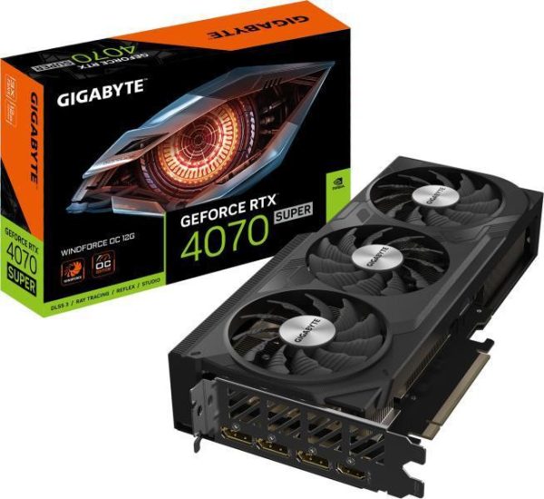 Placa video GIGABYTE GeForce RTX 4070 SUPER Windforce OC 12GB - RealShopIT.Ro