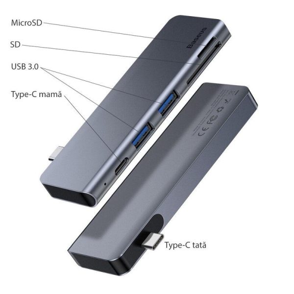 Docking Station Baseus USB-C la USB 3.0 - RealShopIT.Ro