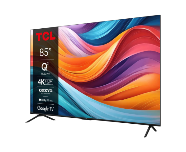 Televizor TCL QLED 85T7B, 214 cm, Smart Google TV, 4K - RealShopIT.Ro