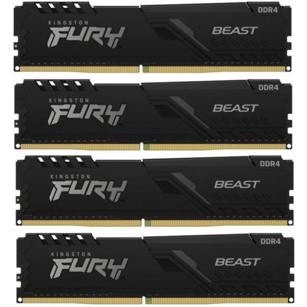Memorie RAM Kingston Fury Beast, DIMM, DDR4, 16GB (4x4GB), CL16, - RealShopIT.Ro
