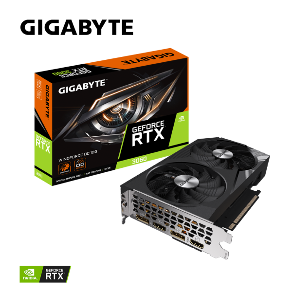 Placa video Gigabyte GeForce RTX 3060 WINDFORCE OC 12G rev.2, - RealShopIT.Ro