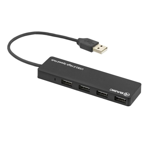 Hub USB 2.0 Tellur Basic, 4 port, negru - RealShopIT.Ro