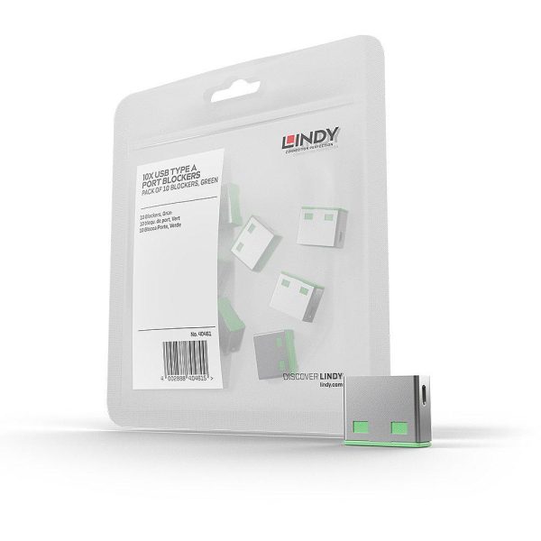 Adaptor USB Locks Lindy, 10 USB, verde - RealShopIT.Ro