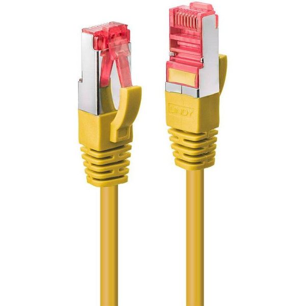 Cablu retea Lindy LY-47762, 1m Cat.6 S/FTP Network, Yellow - RealShopIT.Ro