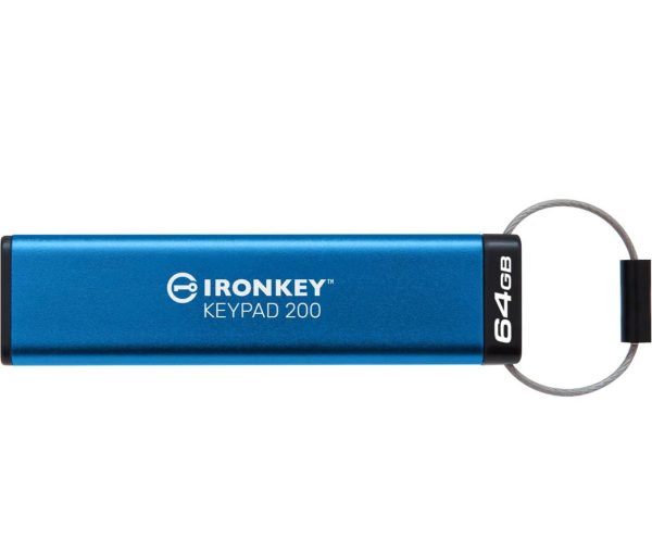 USB Flash Drive Kingston 64GB IronKey Keypad 200, USB 3.2 - RealShopIT.Ro
