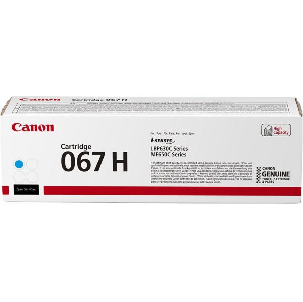 Toner Canon CRG067HC, CYAN, capacitate 2350 pagini, pentru LBP-631 / - RealShopIT.Ro