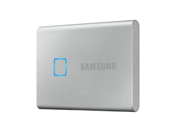 SSD Extern Samsung T7 Touch portabil, 1TB, Silver, USB 3.1 - RealShopIT.Ro