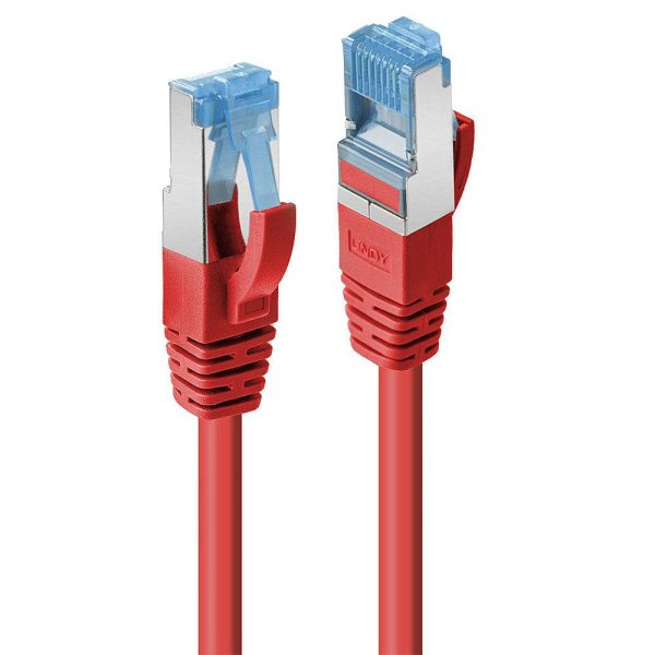 Cablu Lindy 1m Cat.6A S/FTP LSZH Network Cable, Red RJ45, - RealShopIT.Ro