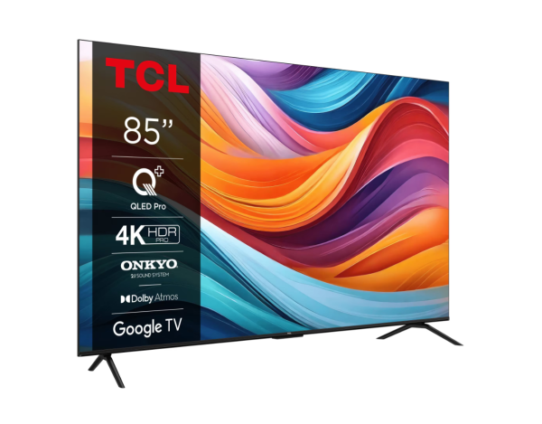 Televizor TCL QLED 85T7B, 214 cm, Smart Google TV, 4K - RealShopIT.Ro