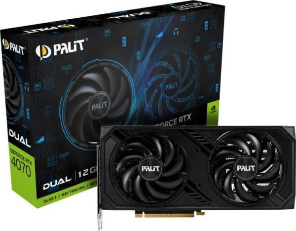 Palit GeForce RTX 4070 Dual 12GB GDDR6X 192 bit, PCIE - RealShopIT.Ro