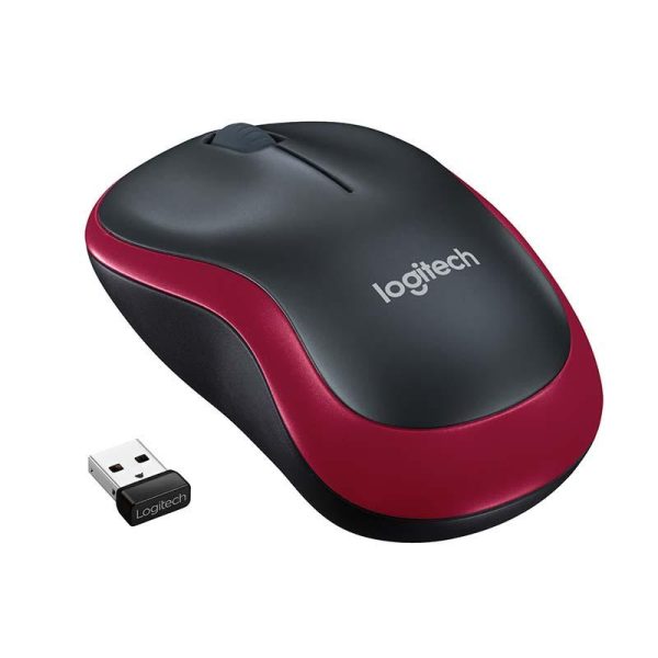 Mouse Logitech M185 Wireless, 1000 DPI, rosu - RealShopIT.Ro