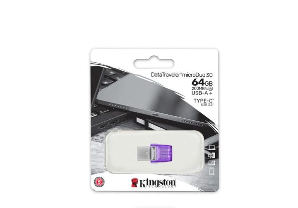 USB Flash Drive Kingston 64GB DT MicroDuo, USB 3.0, micro - RealShopIT.Ro